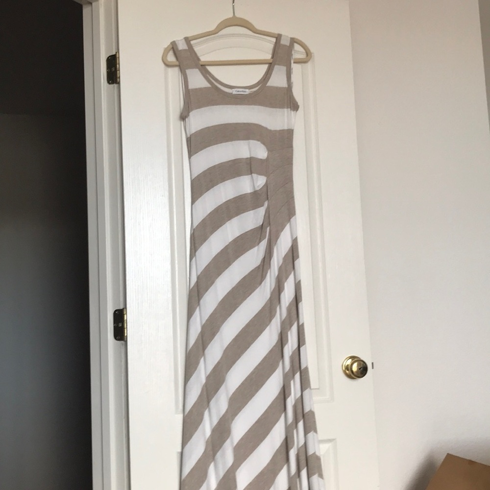 Knit floor length dress